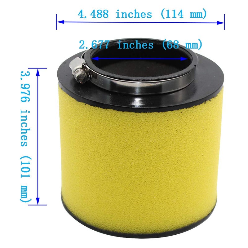 LOCOPOW Air Filter 17254-HN5-670 Replacement for Honda Rancher 350 TRX350TE TRX350TM 2000-2006 Rancher 400 TRX400FA TRX400FGA AT 2004-2007 ATV - Image 2